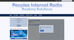 Desktop Screenshot of peoplesinternetradio.com